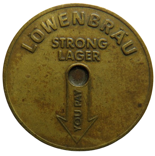 Lowenbrau Strong Lager Token Strong on Tradition