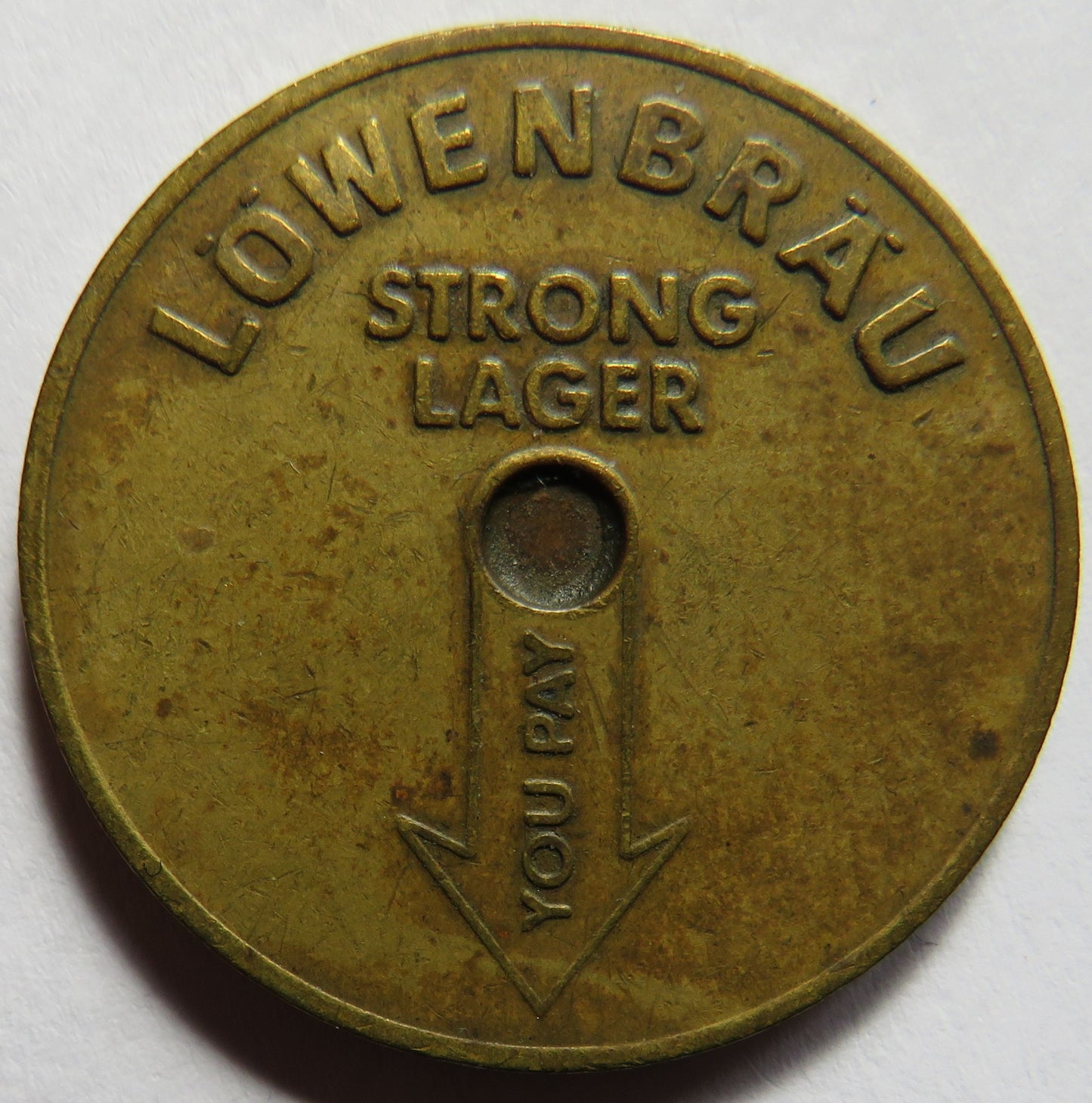 Lowenbrau Strong Lager Token Strong on Tradition