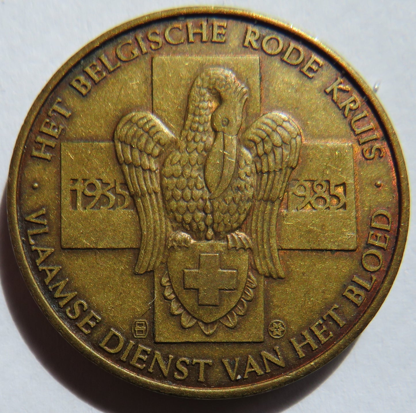 1935-1985 Belgian 50 Years Blood Donor Medal
