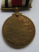 Load image into Gallery viewer, For Faithfull Service In The Special Constabulary WWII Named Police Medal
