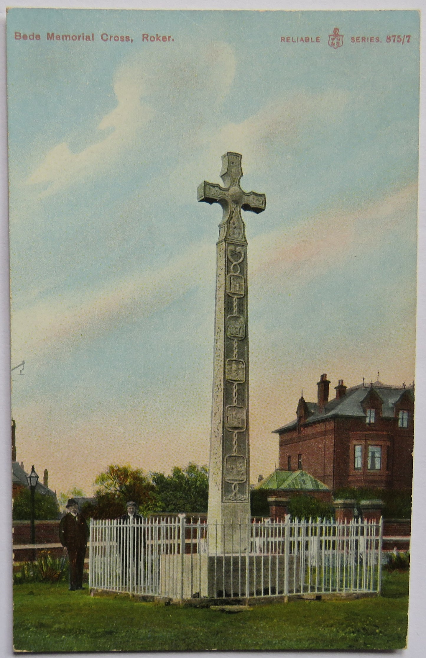 Vintage Postcard of Bede Memorial Cross, Roker