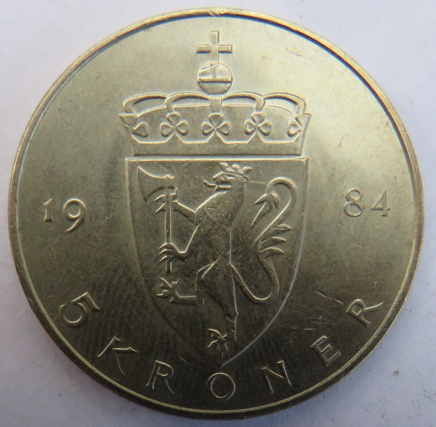 1984 Norway 5 Kroner Coin