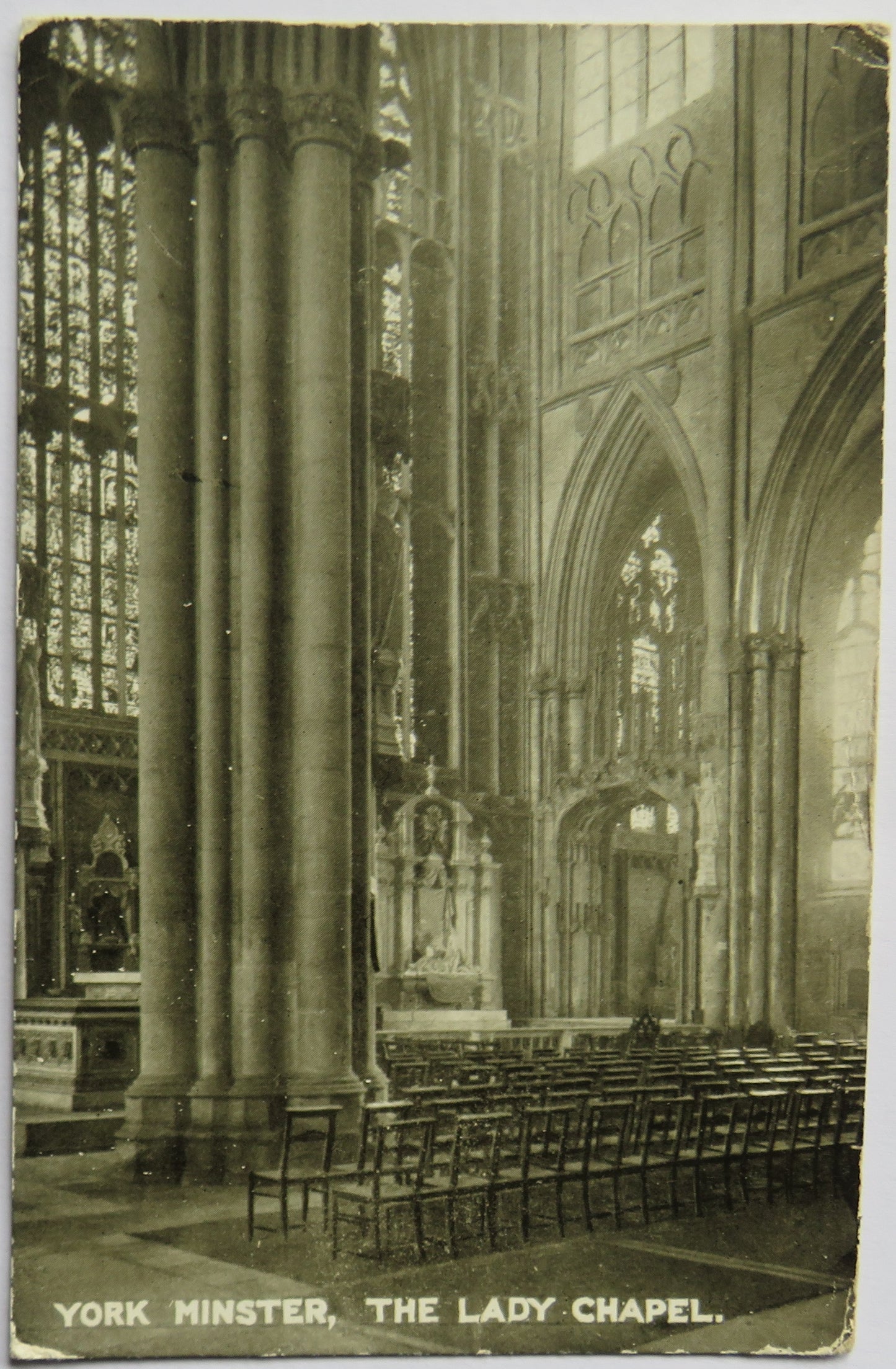 Vintage Postcard of York Minster, The Lady Chapel