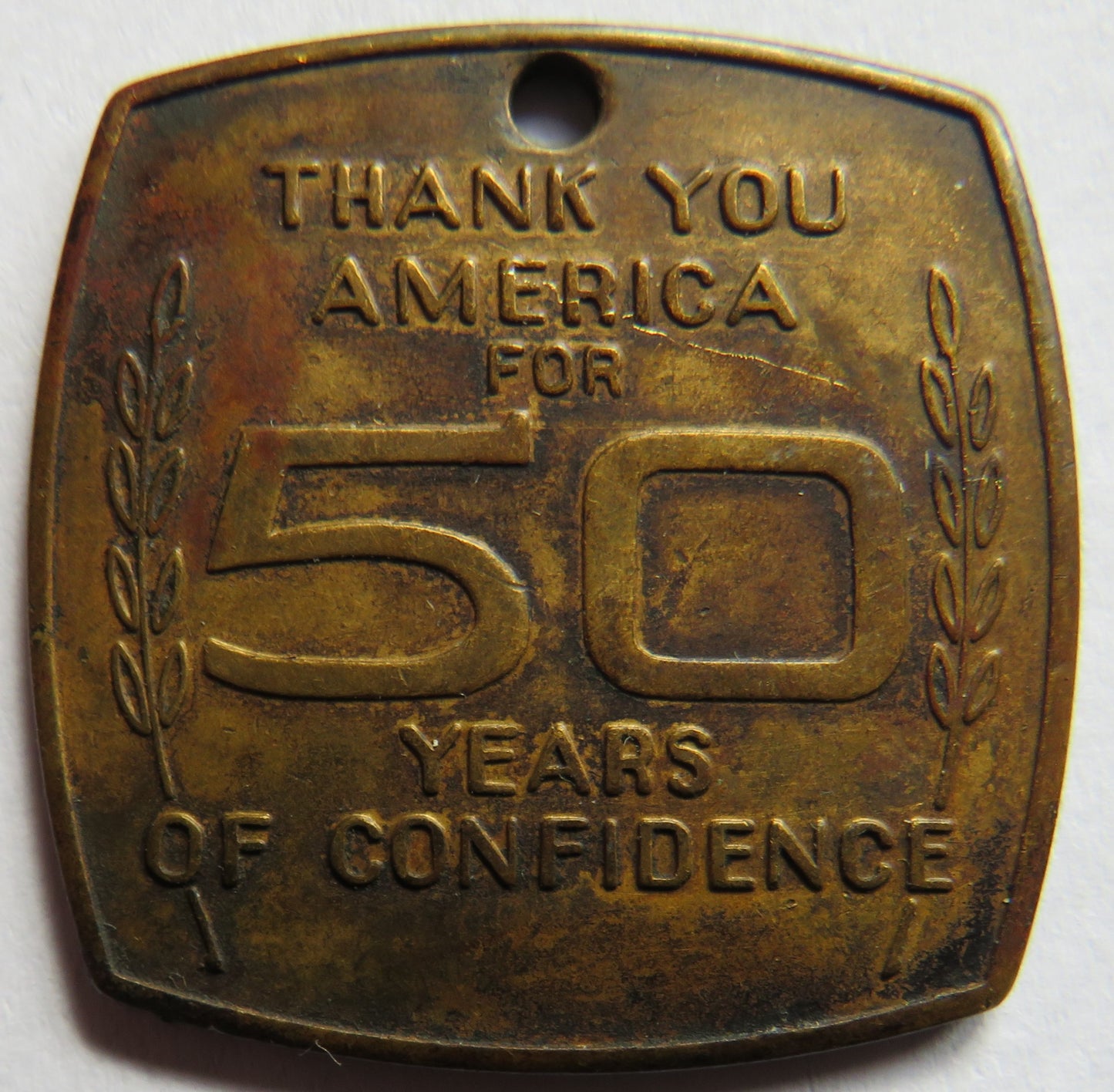 "Yesterday Today and Tomorrow" Chevrolet 50 Years of Confidence Token
