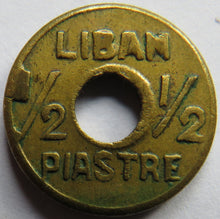 Load image into Gallery viewer, 1941 Lebanon / Liban 1/2 Girush / Piastres Coin WWII
