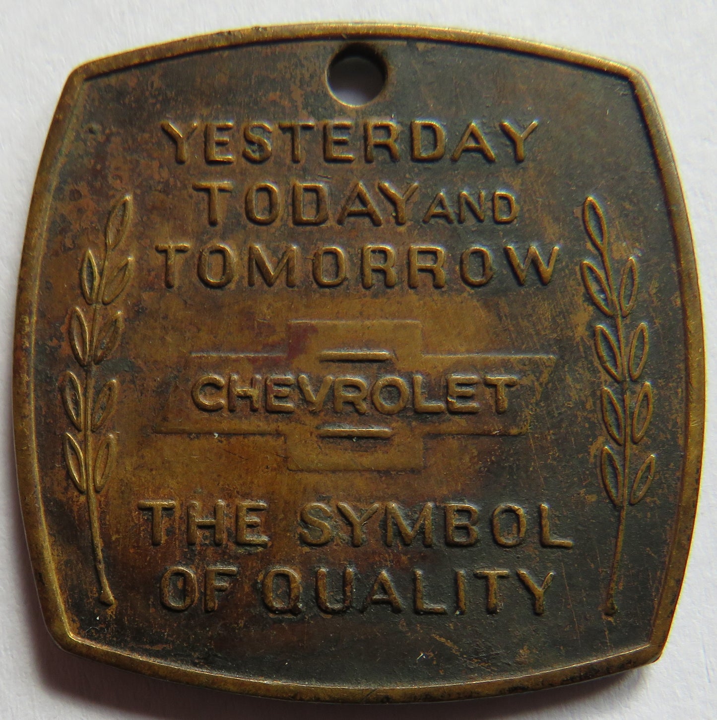 "Yesterday Today and Tomorrow" Chevrolet 50 Years of Confidence Token