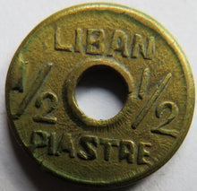 Load image into Gallery viewer, 1941 Lebanon / Liban 1/2 Girush / Piastres Coin WWII
