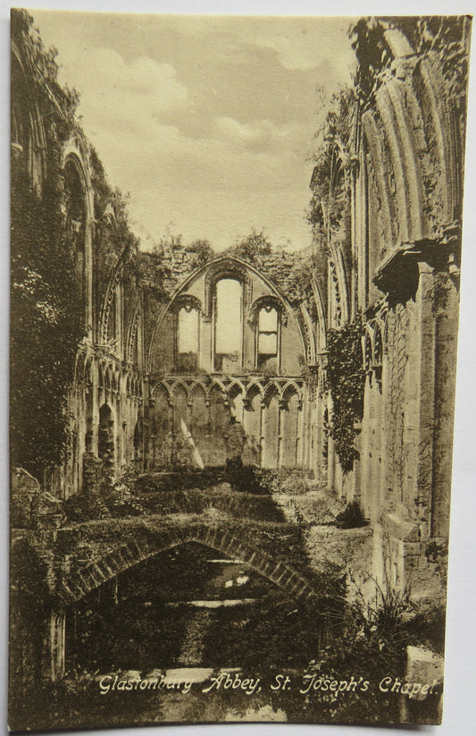 Vintage Postcard of Glastonbury Abbey, St. Joseph's Chapel