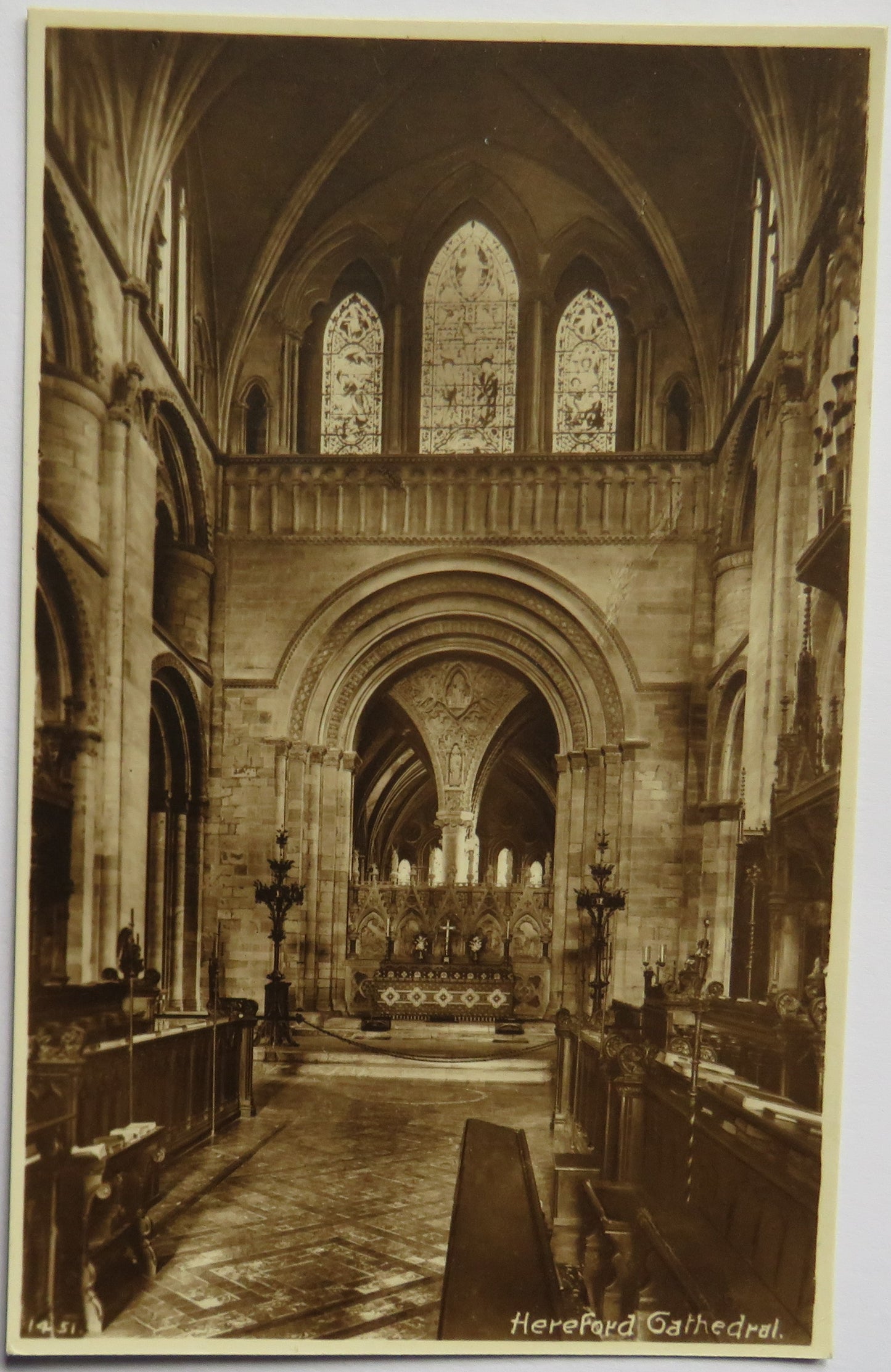 Vintage Postcard of Hereford Cathedral