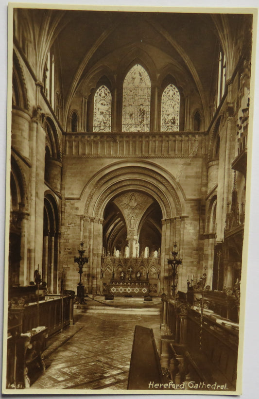 Vintage Postcard of Hereford Cathedral