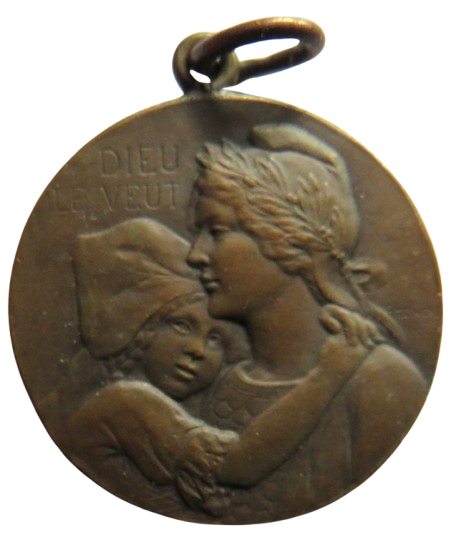 Dieu Le Veut France Vintage Bronze Medal