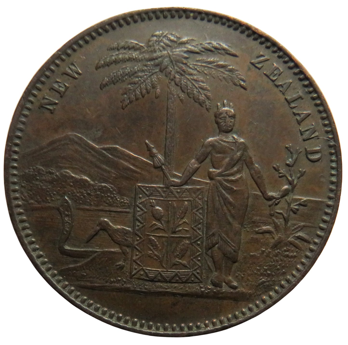 1881 Christchurch New Zealand Token Milner & Thompson's Canterbury Music Depot