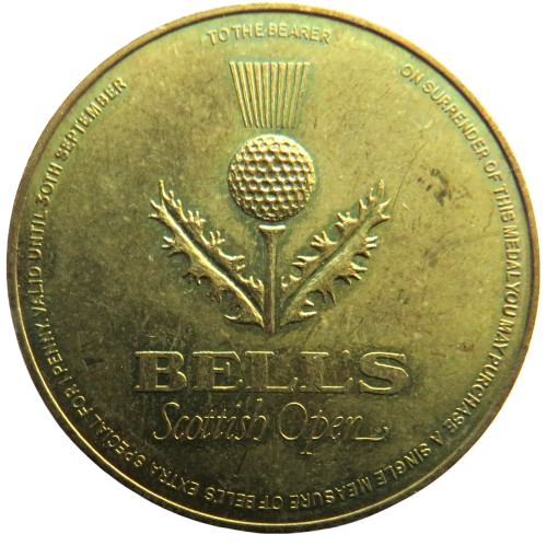 Vintage Bell's Scottish Open Token / Medal