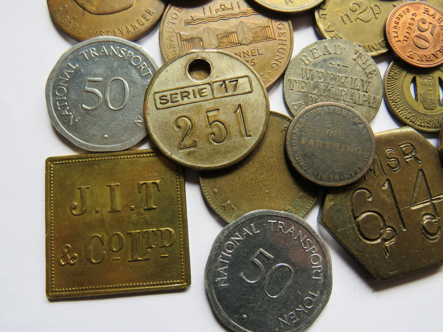 Large Collection of Antique & Vintage Tokens, Inc Gaming Tokens etc.