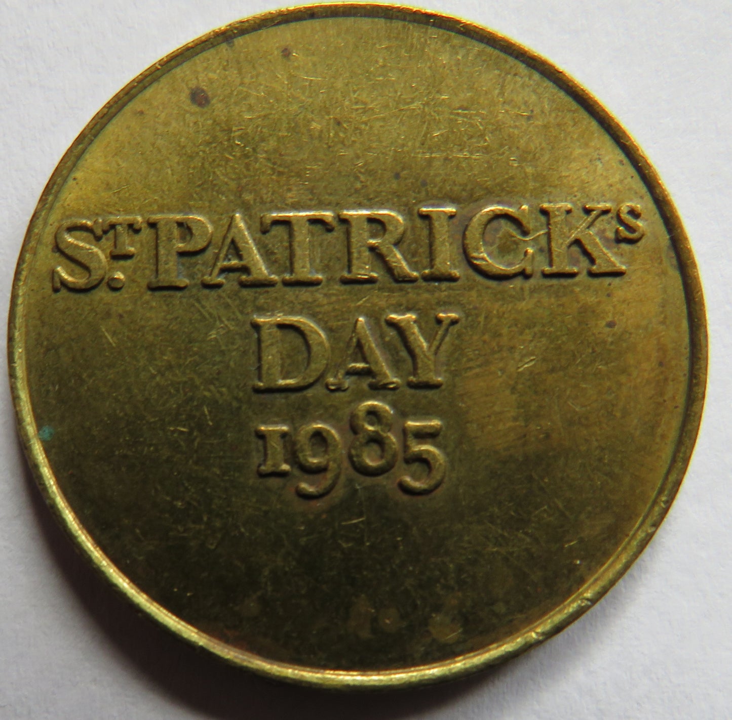 St Patrick's Day 1985 Guinness Token