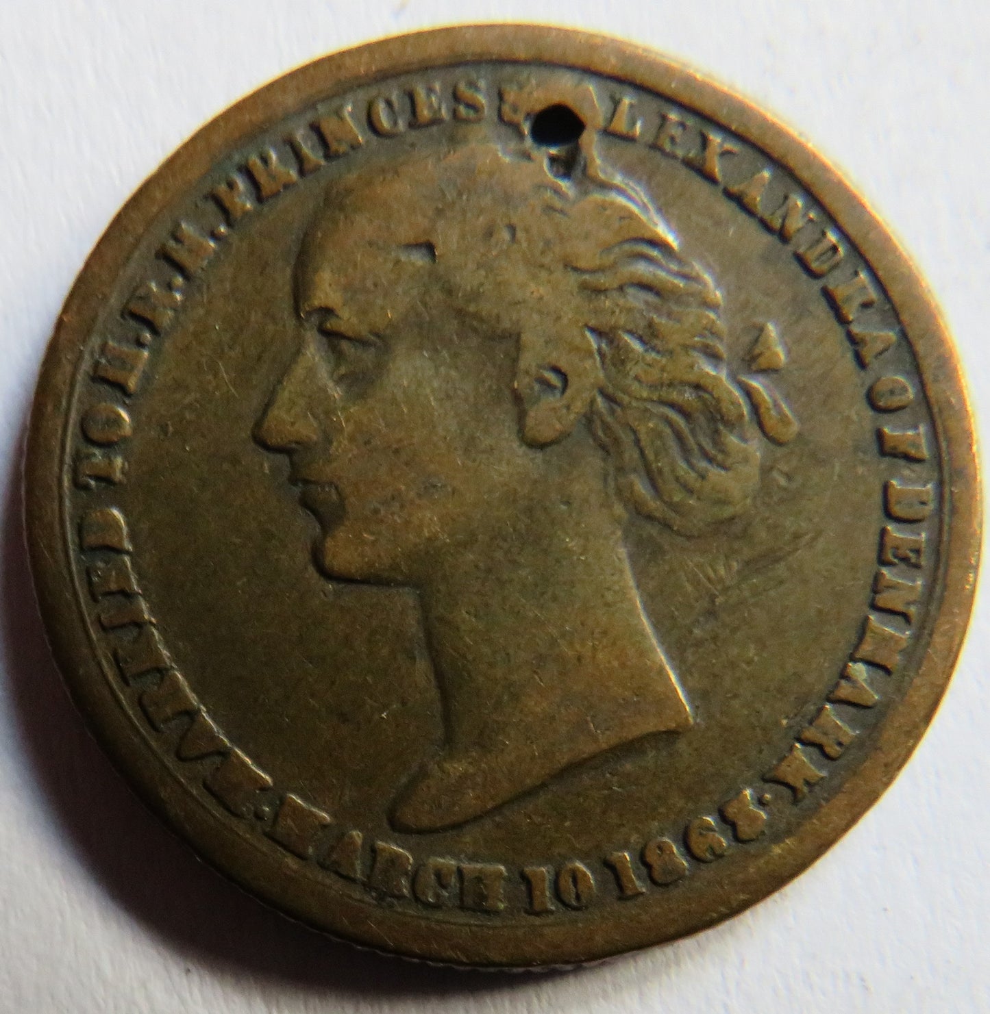 Albert Edward Prince of Wales Married Princes Alexandra of Denmark 1868 Medal