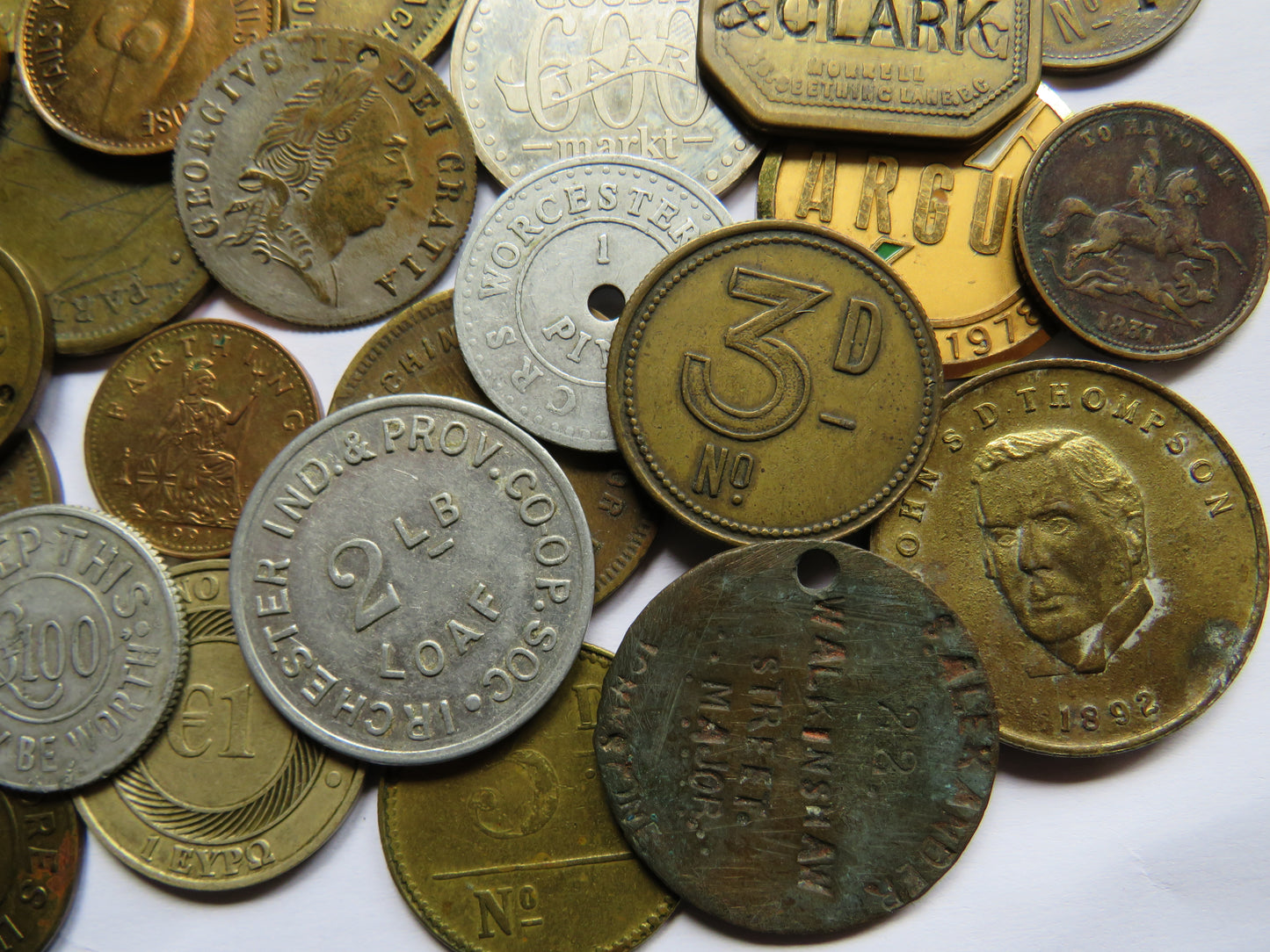 Large Collection of Antique & Vintage Tokens, Inc Gaming Tokens etc.