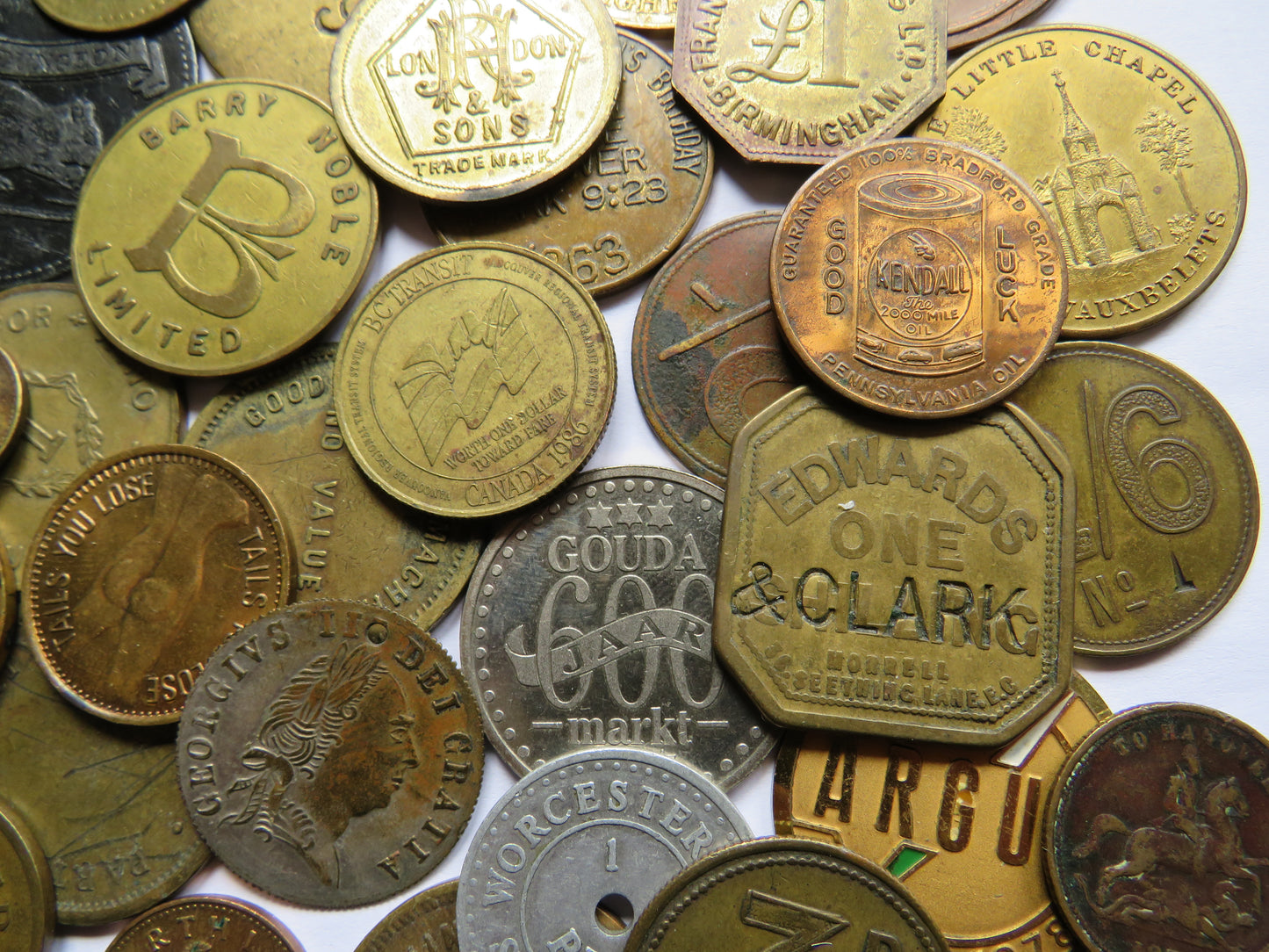 Large Collection of Antique & Vintage Tokens, Inc Gaming Tokens etc.