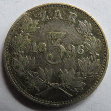 Load image into Gallery viewer, 1896 South Africa Silver Threepence Coin
