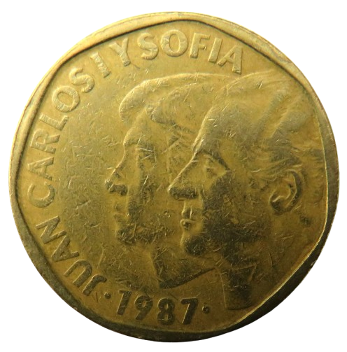 1987 Spain 500 Pesetas Coin