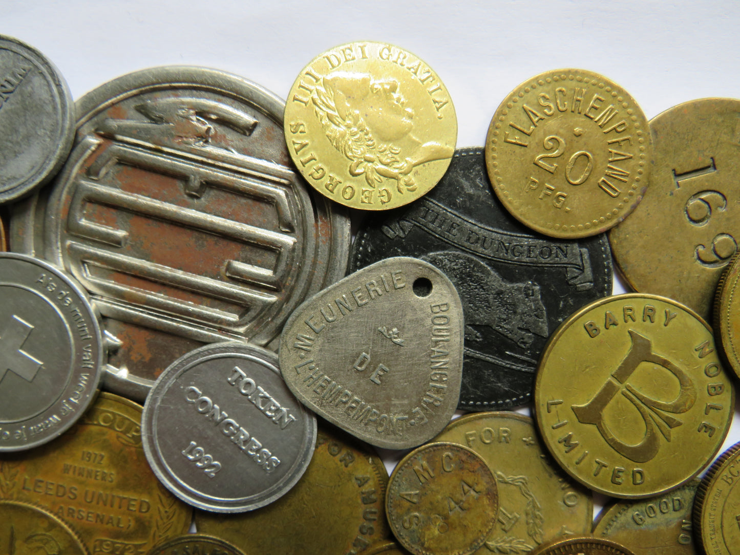 Large Collection of Antique & Vintage Tokens, Inc Gaming Tokens etc.