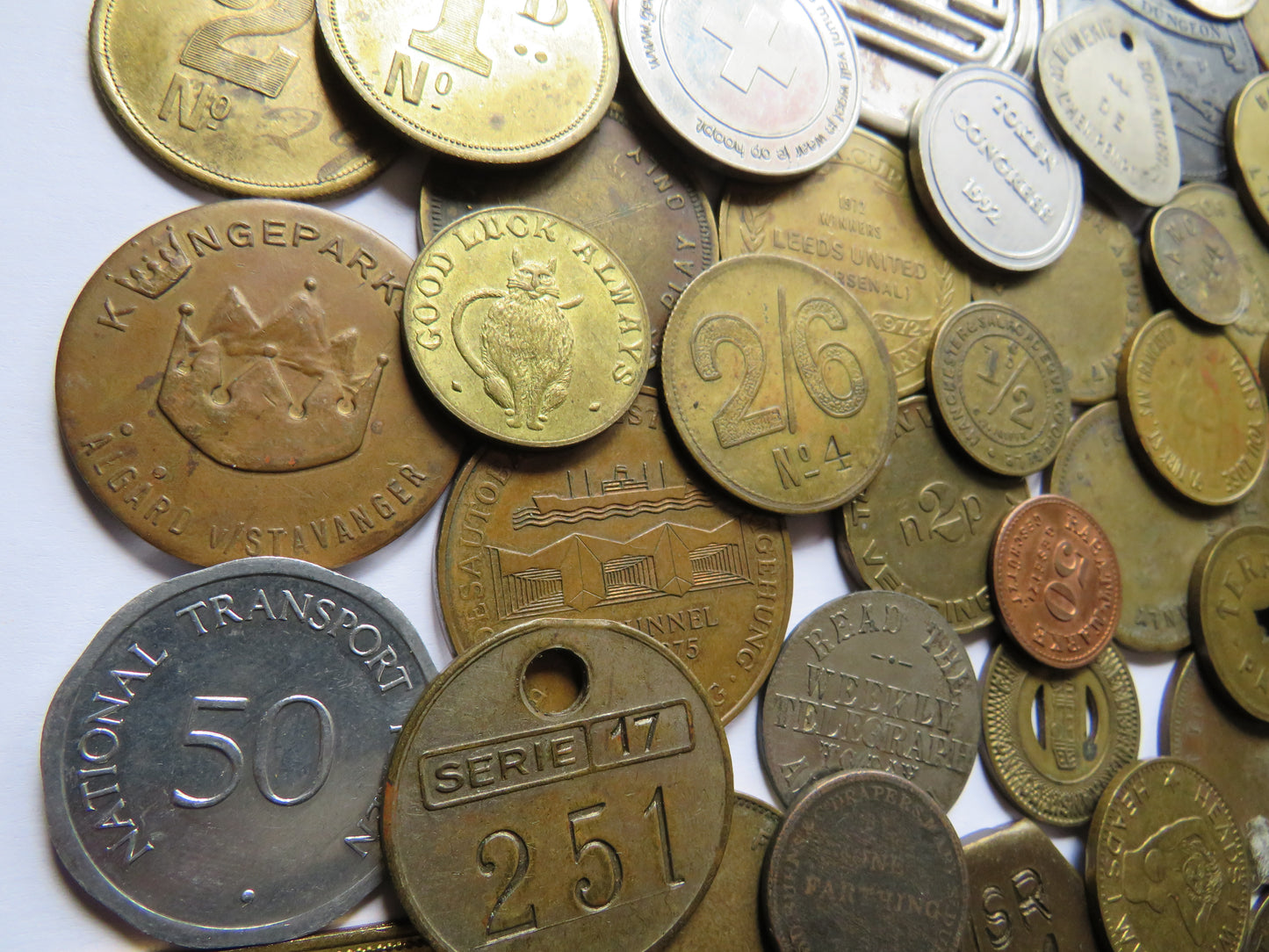 Large Collection of Antique & Vintage Tokens, Inc Gaming Tokens etc.