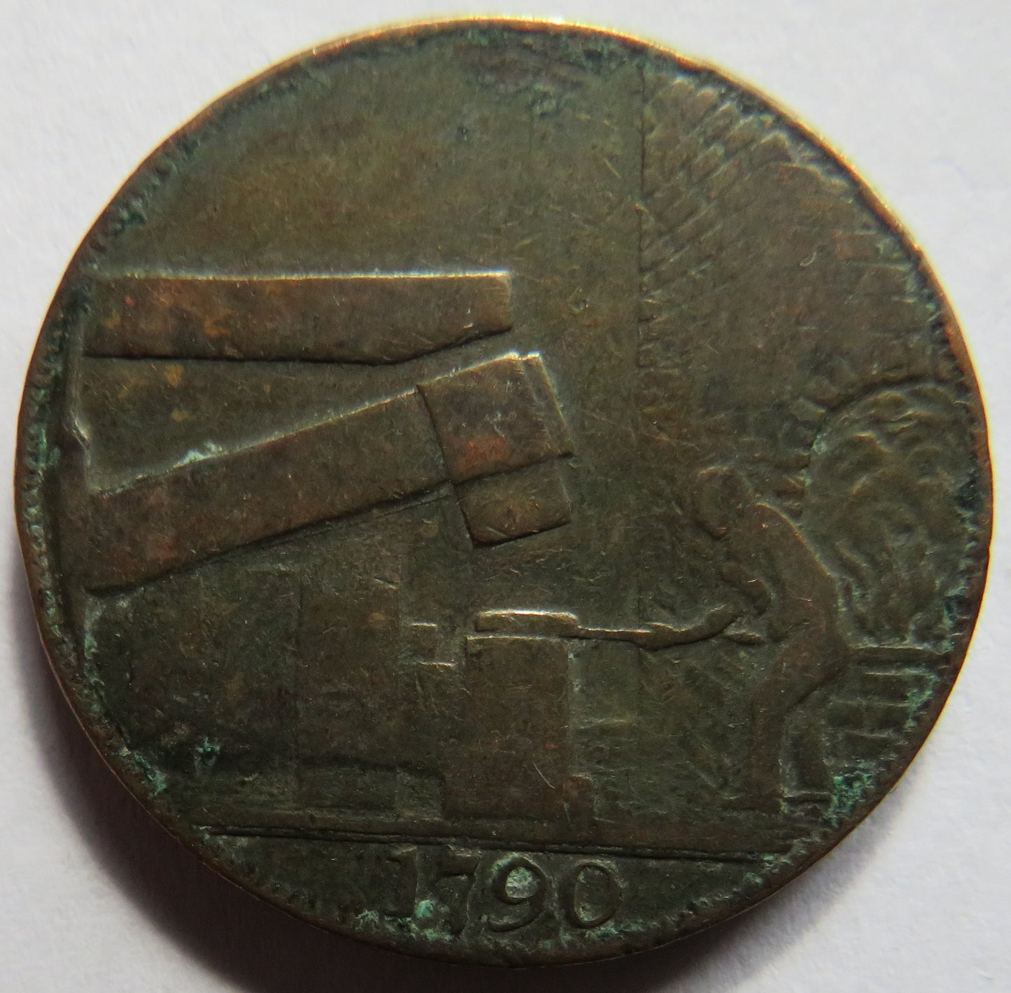 1790 John Wilkinson Iron Master Halfpenny Token