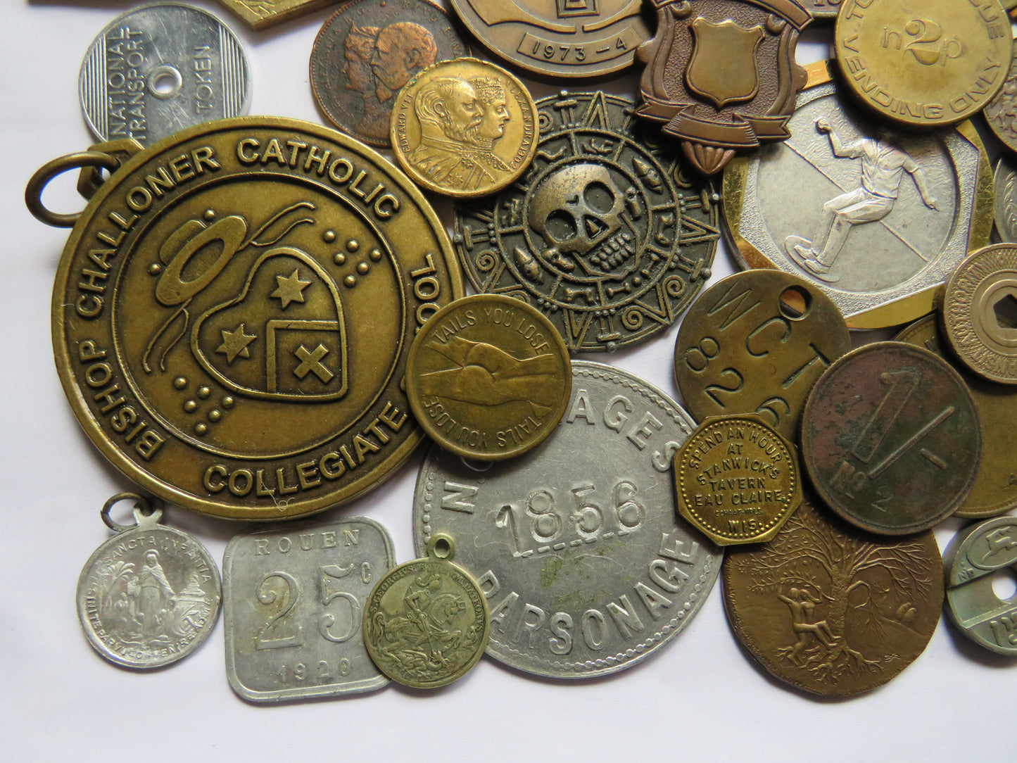 Large Collection of Vintage Medals & Tokens - Good Selection