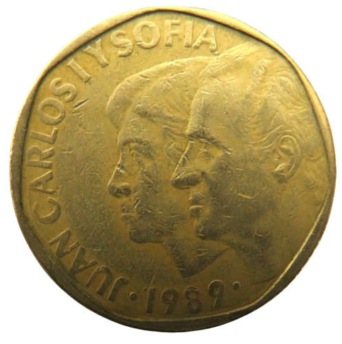 1989 Spain 500 Pesetas Coin