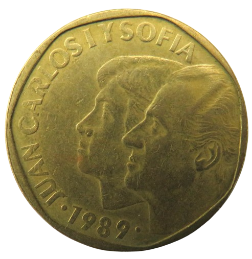 1989 Spain 500 Pesetas Coin