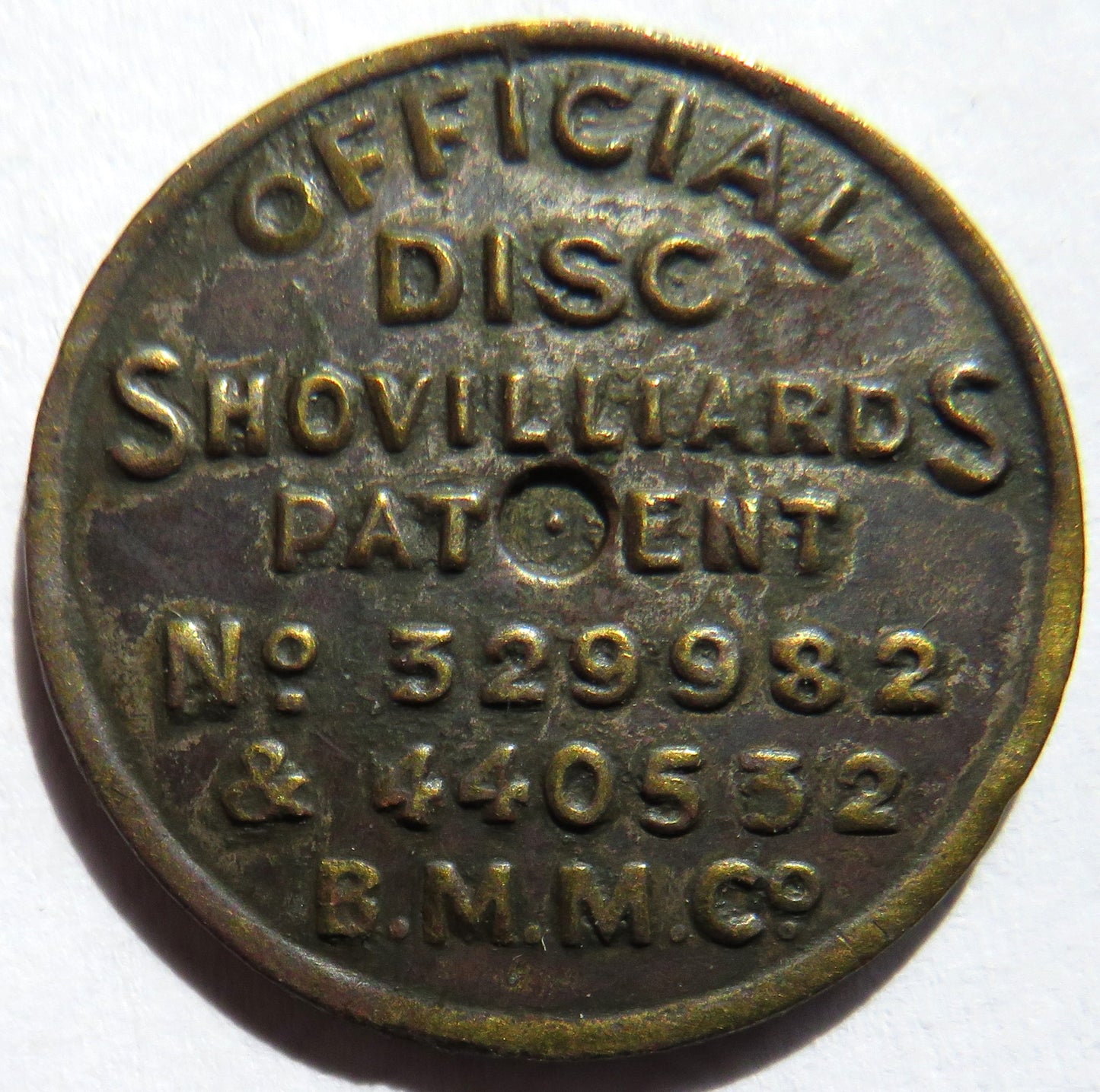 Official Disc Shovilliards Shove-Ha’penny Disc Game Token