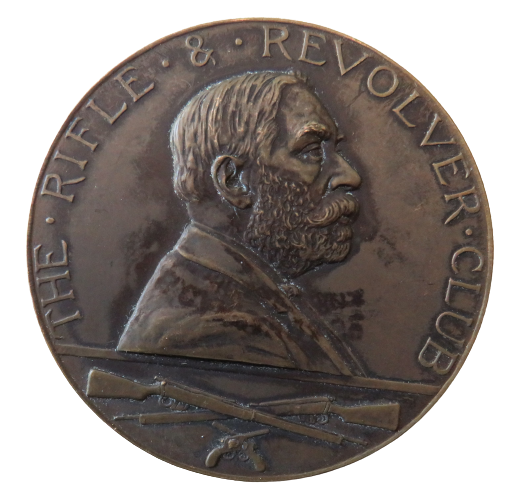 The Rifle & Revolver Club Large Medal Antique