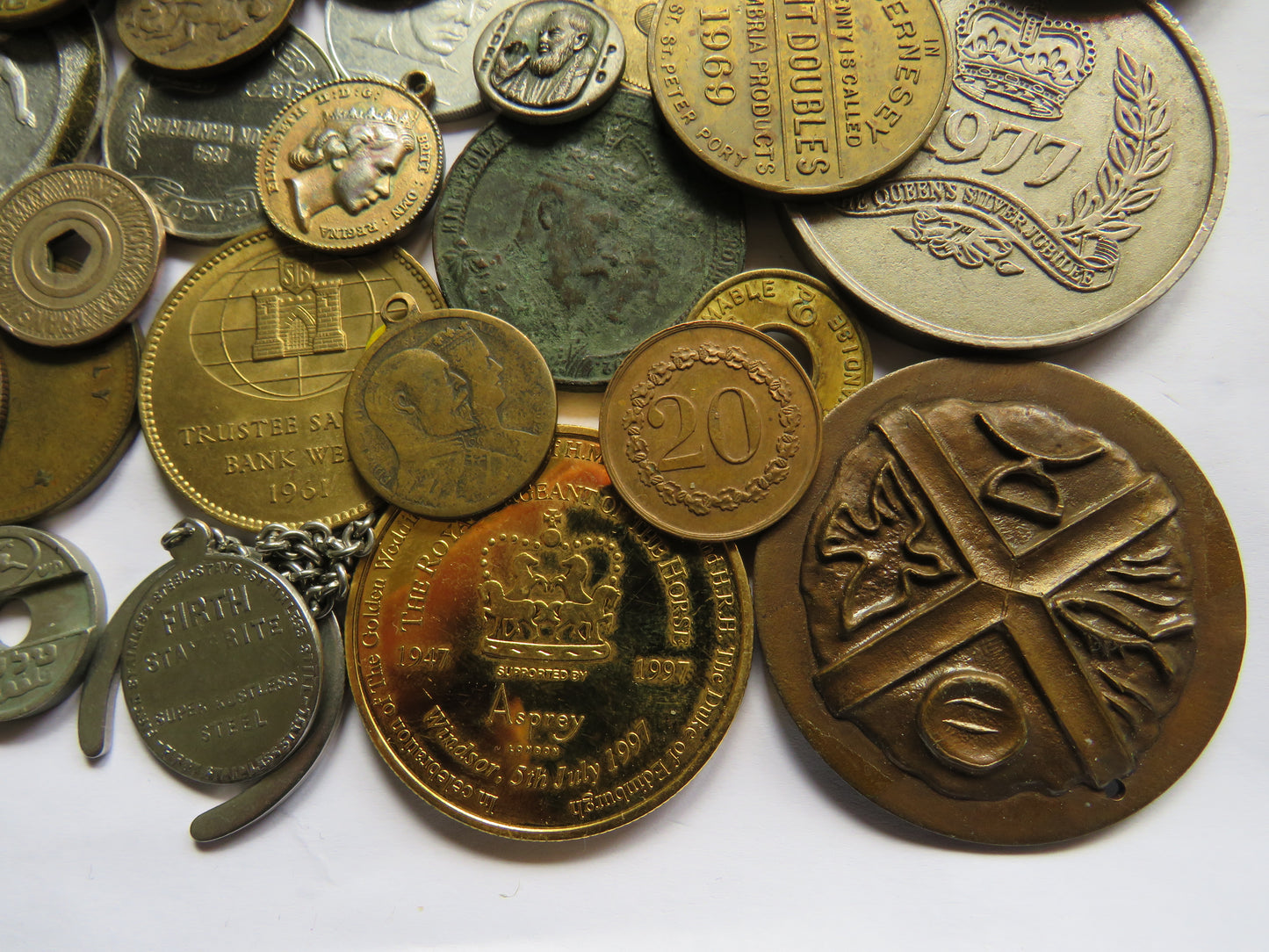 Large Collection of Vintage Medals & Tokens - Good Selection