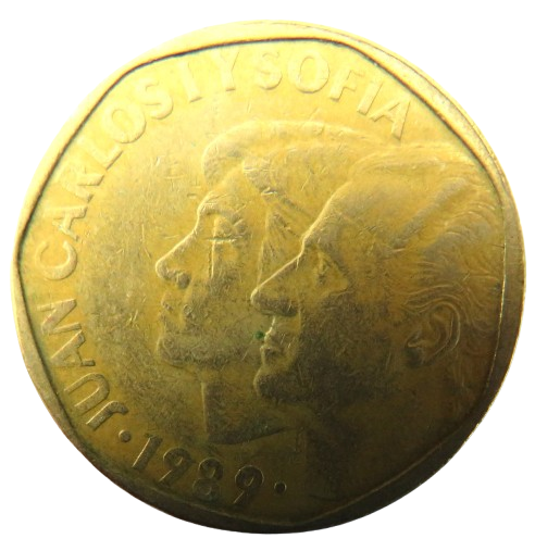 1989 Spain 500 Pesetas Coin