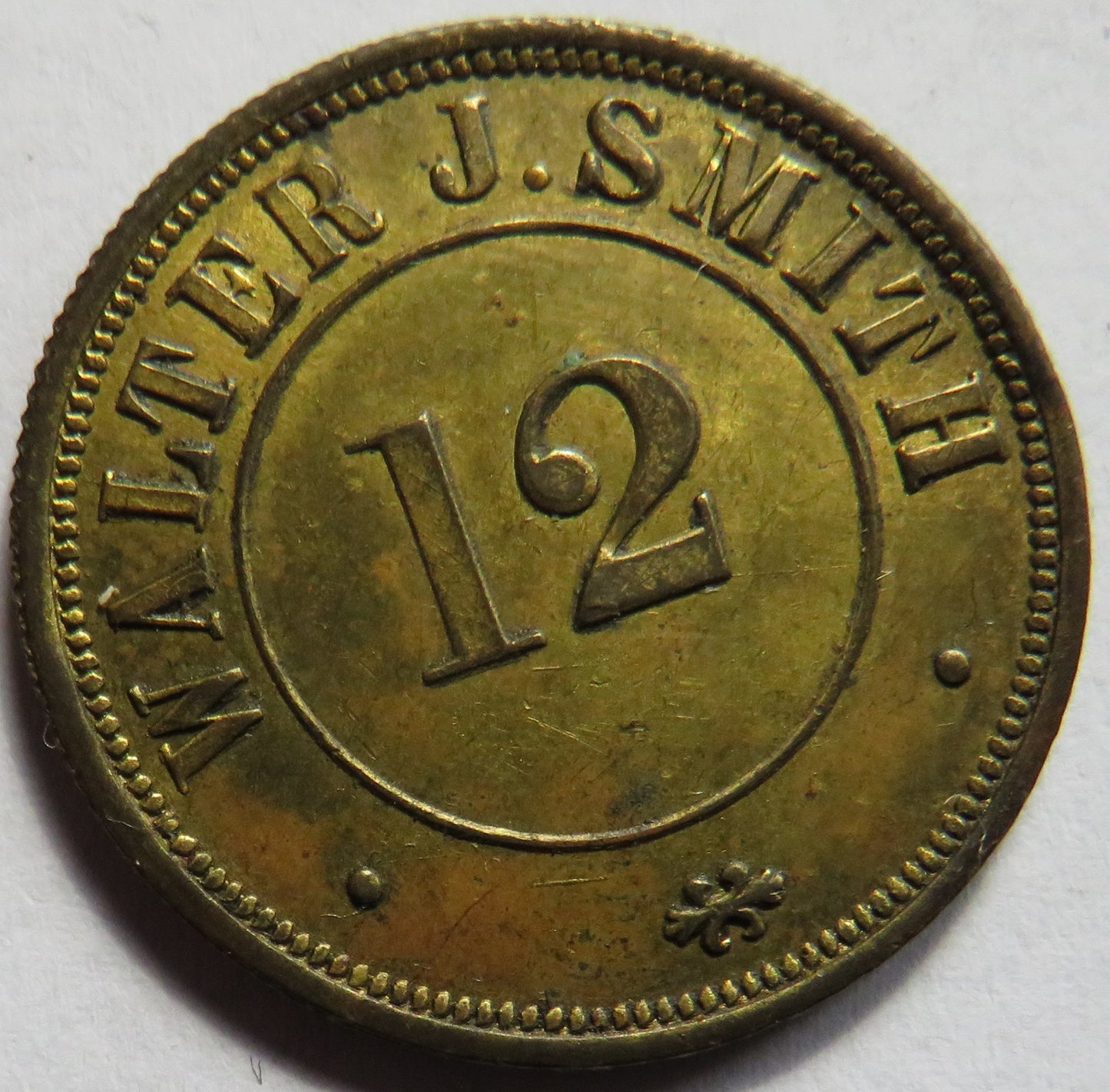 S.A. Daniel Maker Birmingham Walter J. Smith 12 Token