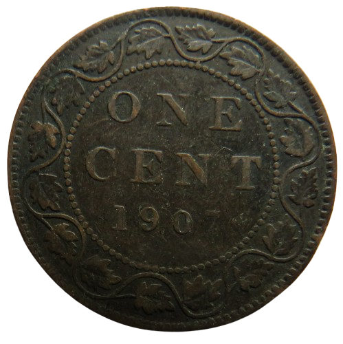 1907 King Edward VII Canada One Cent Coin
