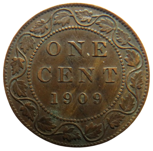 1909 King Edward VII Canada One Cent Coin