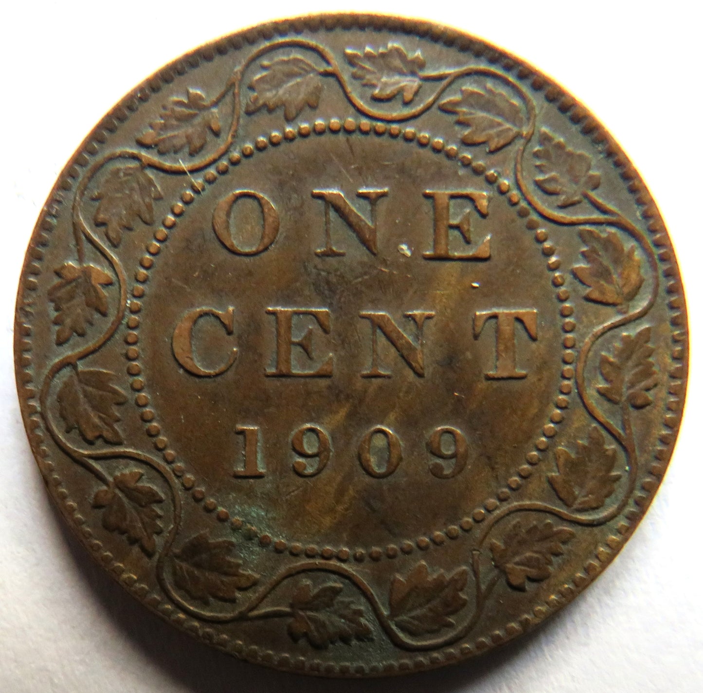 1909 King Edward VII Canada One Cent Coin