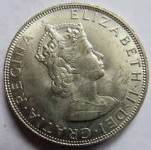 Load image into Gallery viewer, 1964 Queen Elizabeth II Bermuda Silver One Crown Coin
