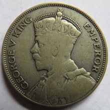 Load image into Gallery viewer, 1933 King George V Silver New Zealand Halfcrown Coin
