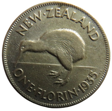 Load image into Gallery viewer, 1935 King George V New Zealand One Florin Coin
