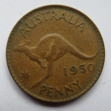 Load image into Gallery viewer, 1950 King George VI Australia One Penny Coin
