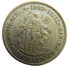 Load image into Gallery viewer, 1932 King George V South Africa Silver Shilling Coin
