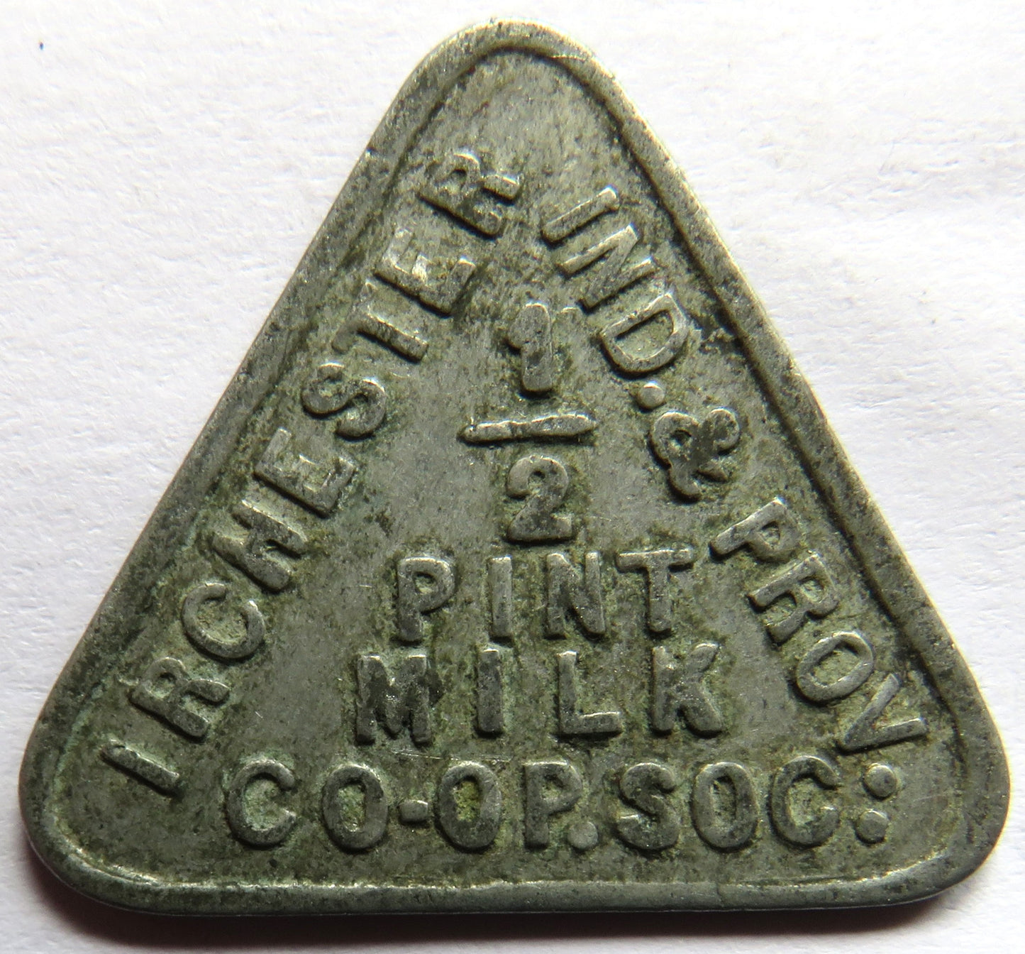 Irchester Cooperative Society 1/2 Pint Milk Token
