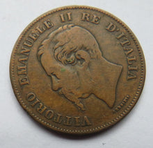 Load image into Gallery viewer, 1861-M Italy 5 Centesimi Coin
