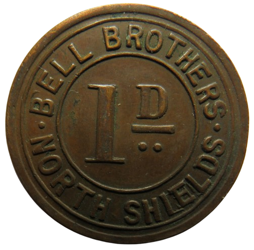 Bell Brothers North Shields 1d Vintage Token