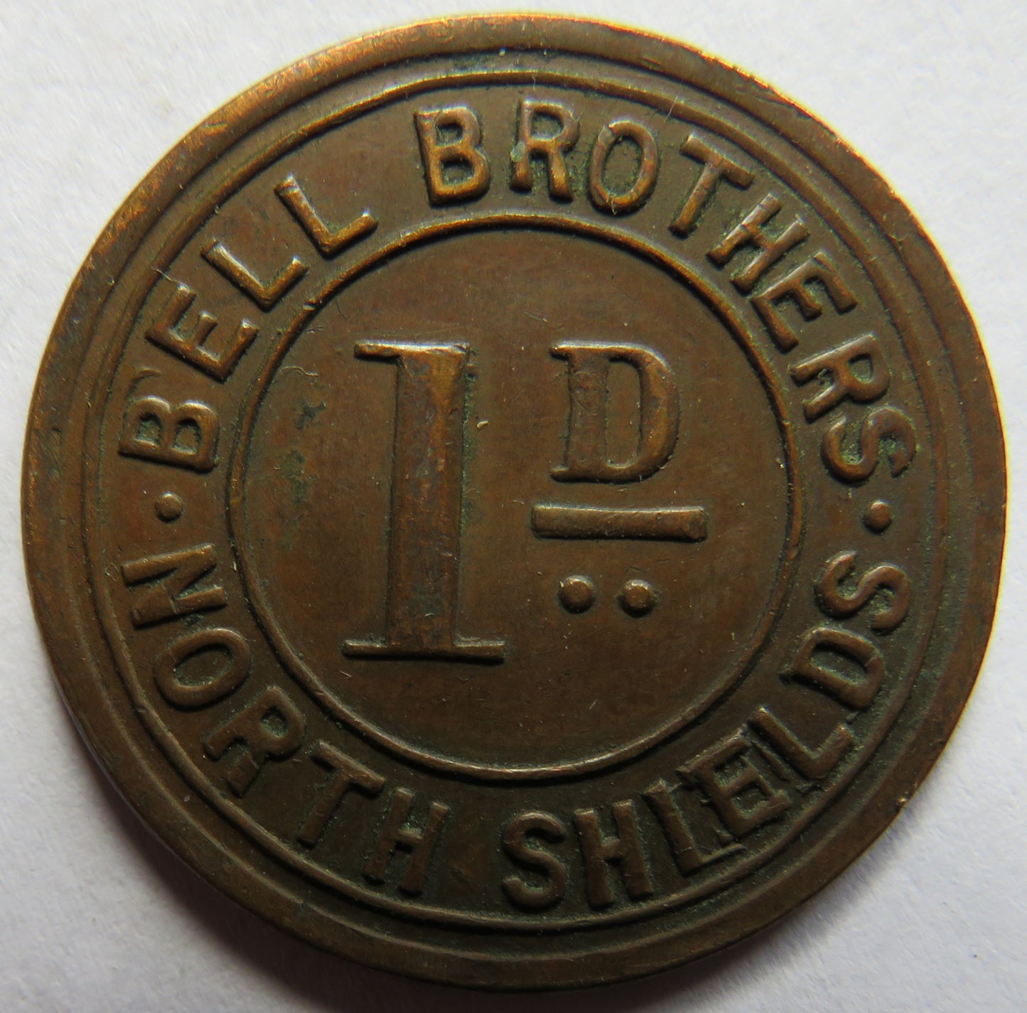 Bell Brothers North Shields 1d Vintage Token