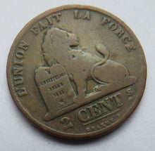 Load image into Gallery viewer, 1870 Belgium 2 Centimes Coin
