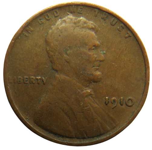 1910 USA Lincoln One Cent Coin
