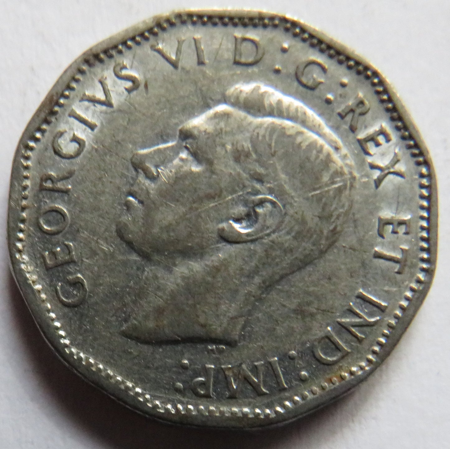 1944 King George VI Canada 5 Cents Coin